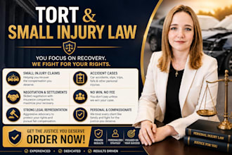 review your small injury, accident or negligence claim professionally