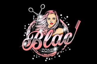 create creative and good looking hair salon logo design