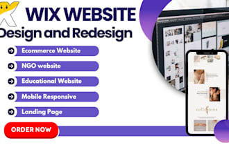 wix website design, wix landing page, wix website redesign, wix event, wix SEO
