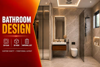 design your kitchen and bathroom interior floor plan