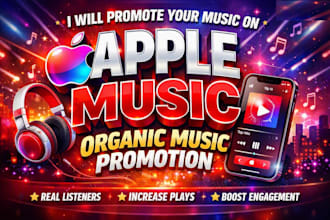 run professional apple music promotion apple organic music track promotion