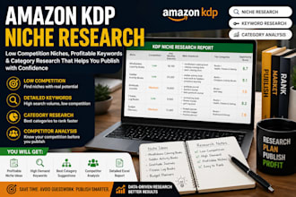 research low competition amazon KDP niches keywords and categories