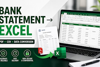 do bank statement work on urgent basis
