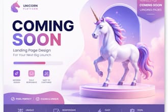 design coming soon unicorn platform swipe landing page website design redesign