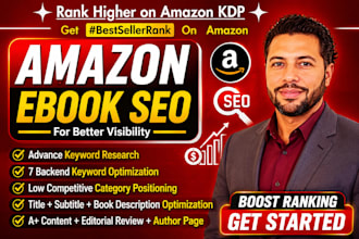 amazon ebook SEO, optimize keyword, metadata, improve visibility and positioning
