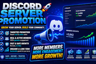 advertise and organic,boost your discord server promotion to get real new member
