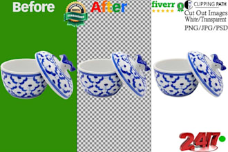 remove background from images and photo cutout en moins de 24h