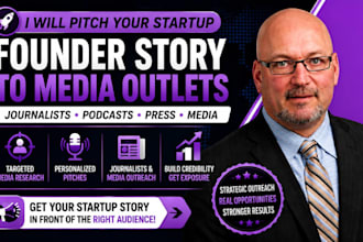pitch your startup founder story to journalists, podcasts and media