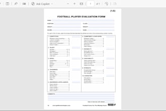 analyse your football performance and provide detailed feedback