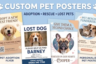 design custom pet posters