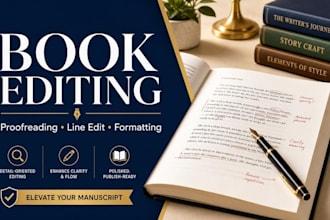 provide professional book editing for amazon KDP