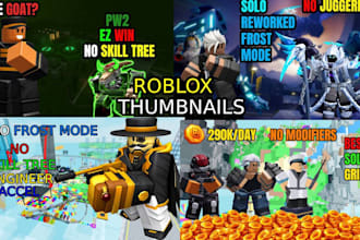 design high click rate roblox thumbnails for any game