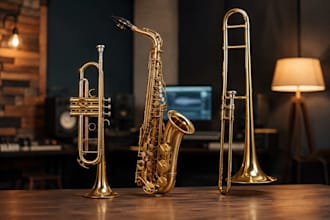 record pro brass horn section, trumpet, trombone, saxophone for your song