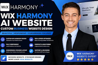build wix harmony ai website custom wix harmony business website design