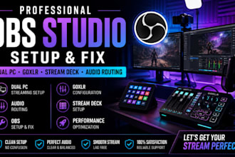 setup and fix obs studio for dual PC, goxlr, stream deck and audio routing