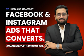 be your meta ads specialist for profitable facebook ads and instagram ads