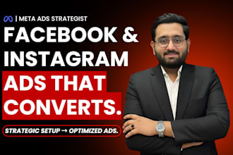 be your meta ads specialist for profitable facebook ads and instagram ads