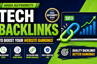 provide high authority tech backlinks to boost your website