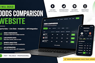 build an odds comparison website with sports data analytics API
