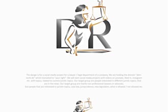 make modern legal, law firm, attorney, or justice logo design