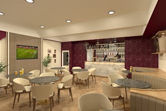 create professional interior design, 3d visualizations