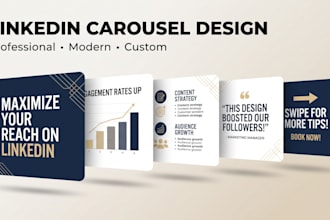design professional linkedin carousel posts in canva