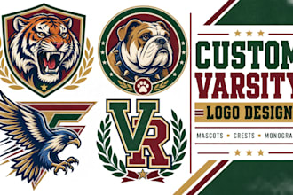 create retro varsity mascot t shirt designs and collegiate sportswear graphics