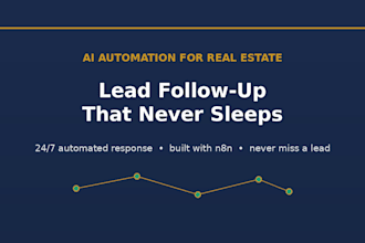 create n8n ai automation for real estate CRM lead follow up