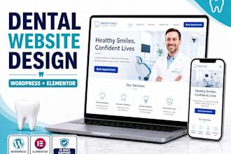 design a professional wordpress dental website with booking