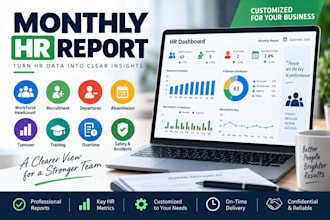 create an HR monthly report