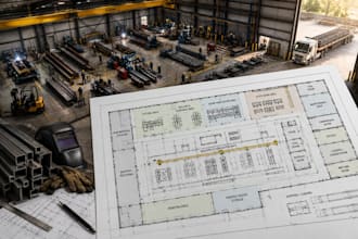 design steel fabrication plant floor plans and industrial cad layouts