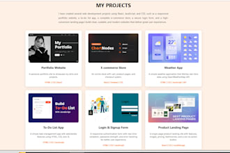 a modern responsive react js website