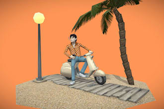 make lowpoly character 3d model,psx graphic,ps2 environment, ps1 retro,pixel art