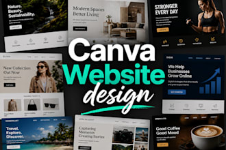 canva website design canva website canva landing page design
