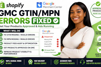 fix shopify gmc gtin mpn errors google merchant misrepresentation product feed