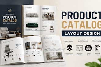 design professional product catalog and catalogue layout