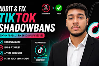 fix tiktok shadow ban, tiktok appeal, fix shadowbans issues with diagnose audit