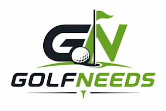 design a modern golf logo for your golf club, brand or tournament