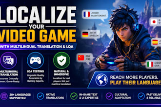 localize your video game with multilingual translation and lqa