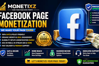 fix facebook monetization criteria and setup your page organically