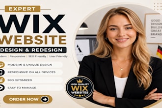 create wix website, redesign wix website and wix website development