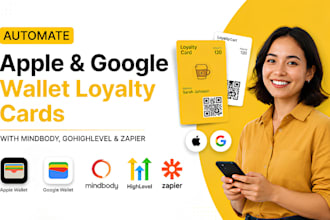 automate apple google wallet loyalty cards with mindbody gohighlevel and zapier