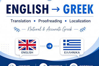 translate and localize english to natural greek