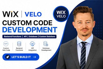 develop wix velo custom code backend functions API setup wix website development