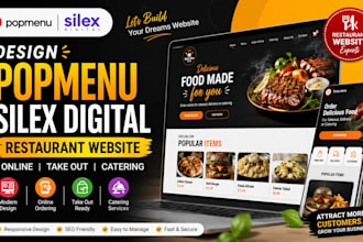 design popmenu silex digital online take out catering restaurant website