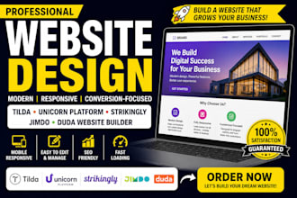 build tilda unicorn platform strikingly jimdo duda bubble webstudio vev website