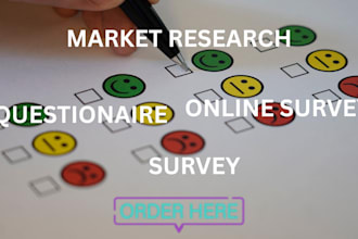 create an online survey market research questionnaire for your survey