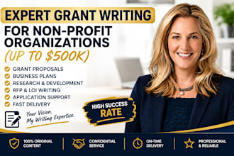 write a professional nonprofit grant proposal