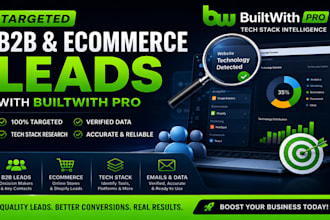 find high quality b2b ecommerce leads and technology stack data
