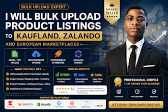 bulk product listings to kaufland zalando any european marketplace via excel csv